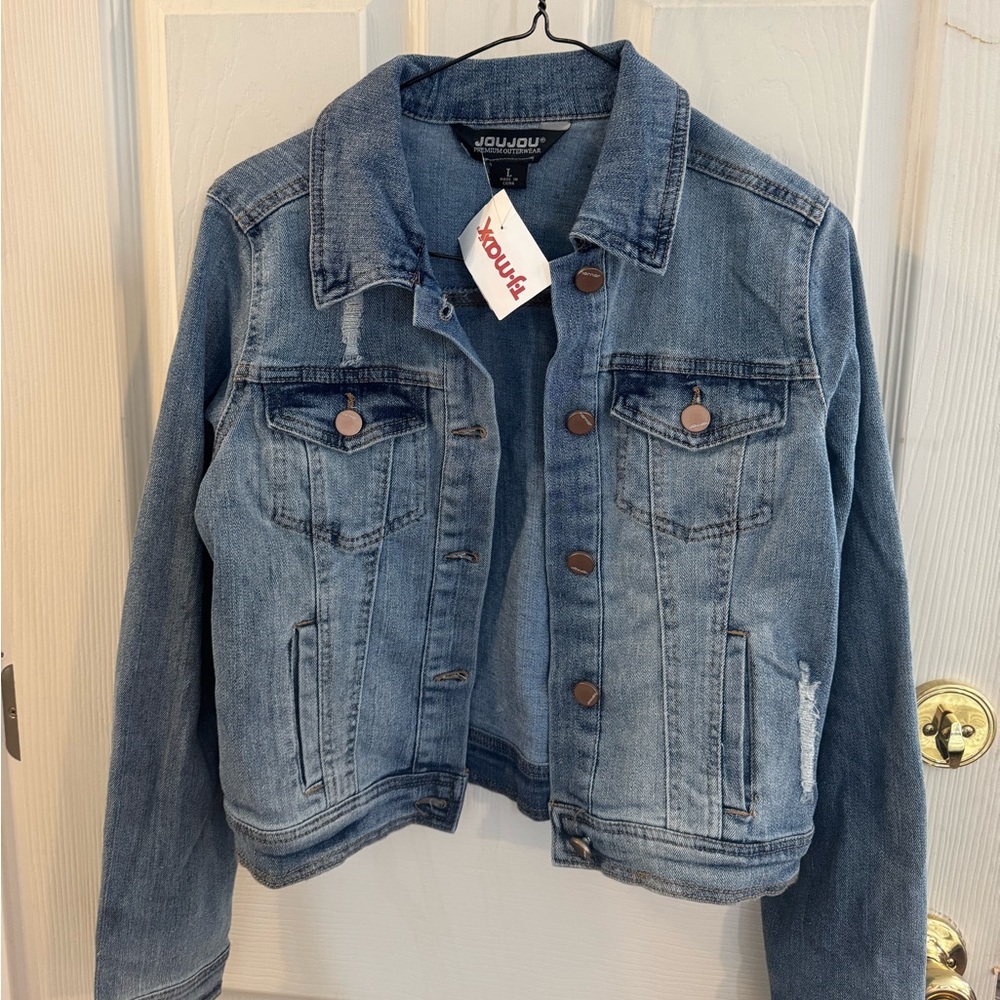 Ladies JOUJOU sz lg denim jacket NWT